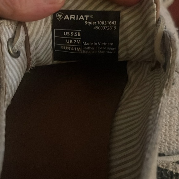 ARIAT CRUISER CASTAWAY CLASSIC CANVAS SHOE - Picture 6 of 6